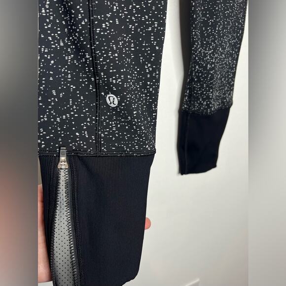 Lululemon Rebel Runner Crop Legging Black Pattern - Picture 5 of 7